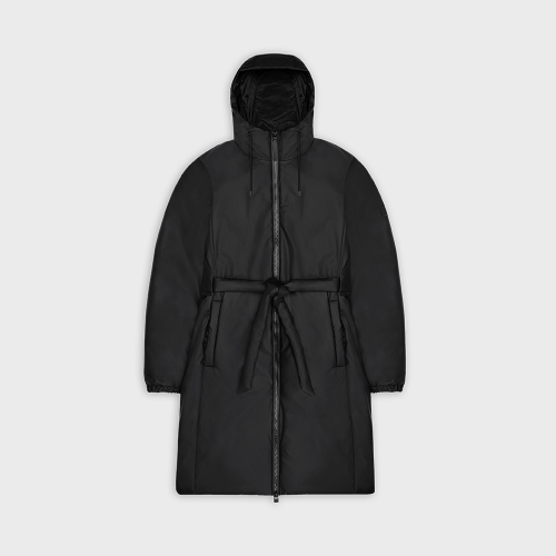 Длинная утепленная куртка Royia Curved - Black