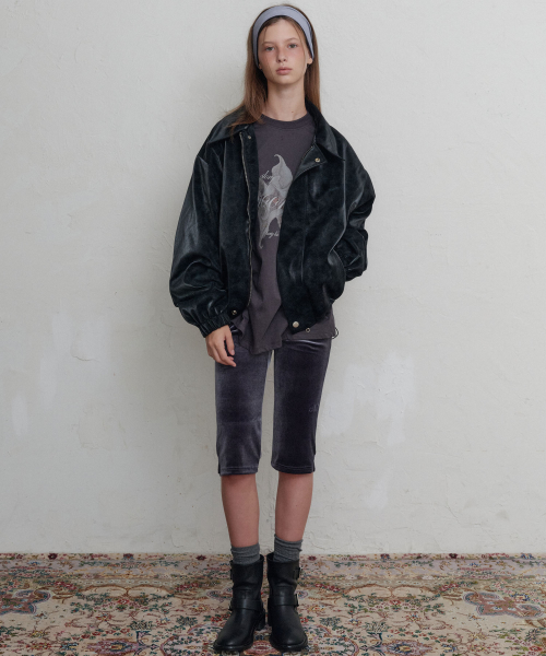 Moon velour capri брюки (Midnight grey)