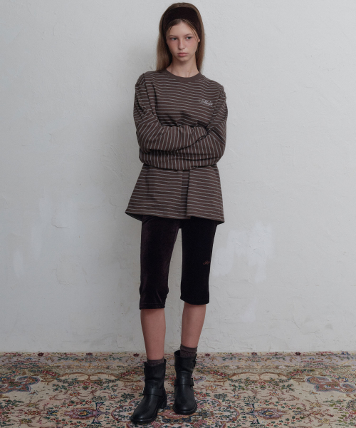 Moon velour capri брюки (Espresso)