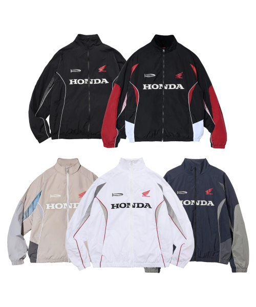 MUSINSA | PHYPS MOTORCYCLE Track Zip up Jacket (5Colors)