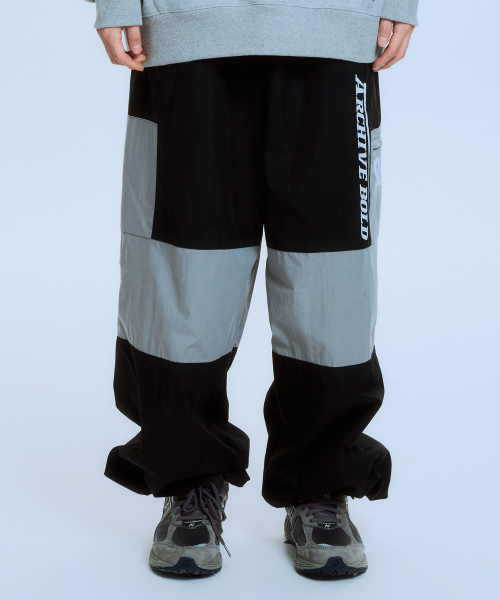 아카이브 볼드() 939 RACING PANEL PADDED PANTS (BLACK) 상품 이미지