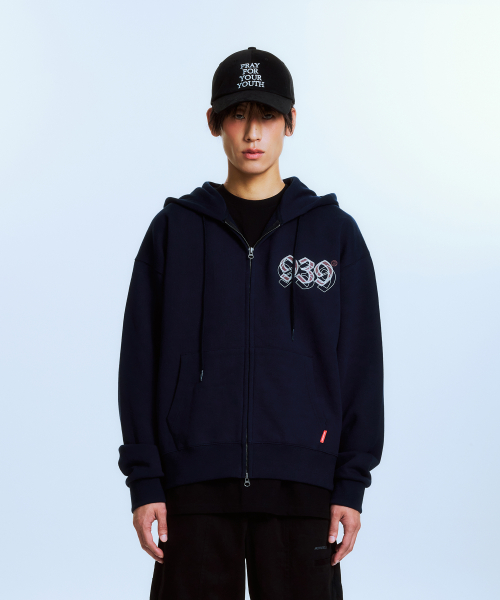 아카이브 볼드() UNDEFEATED HOOD ZIP-UP (NAVY) 상품 이미지