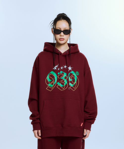 아카이브 볼드() 939 STAR GRAPICHS HOOD (BURGUNDY) 상품 이미지