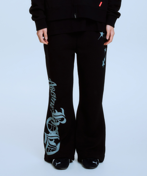 아카이브 볼드() STARDUST FLARE SWEAT PANTS (BLACK) 상품 이미지
