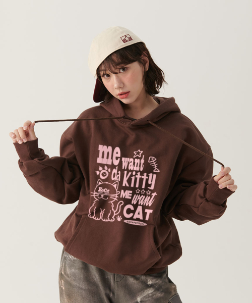 Худи с принтом котенка (6 colors)