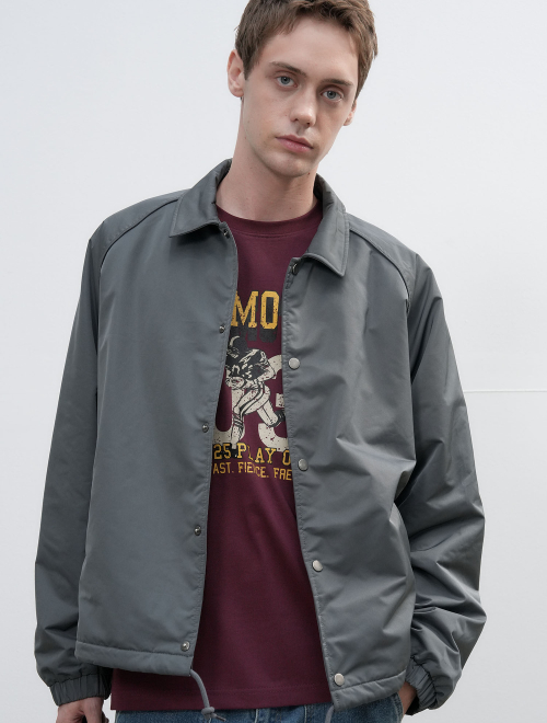 Куртка коуч UNISEX Fleece Lining Charcoal / SBE3U07005