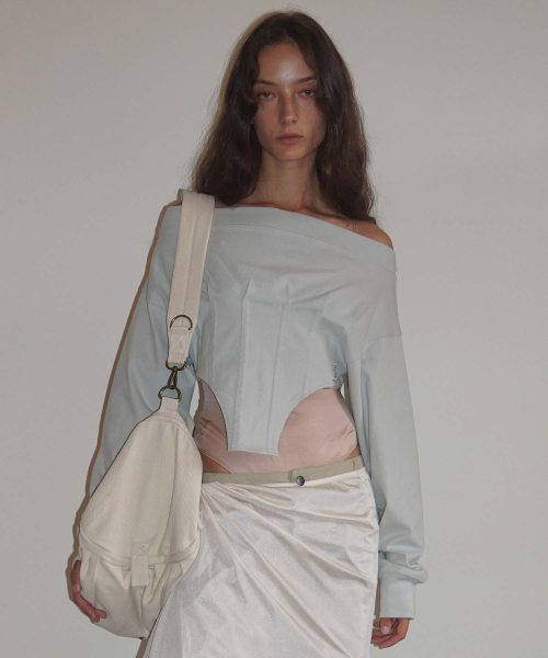 Corset Sweatshirt Misty синий
