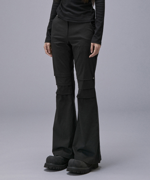 широкий Bootcut Nylon брюки (25FBT-PNTS02)