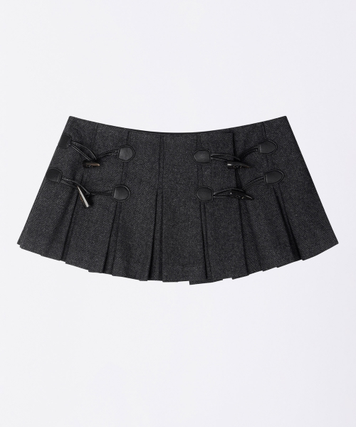 스컬프터(SCULPTOR) Wool Micro Wrap Skirt Gray - 사이즈 & 후기 | 무신사