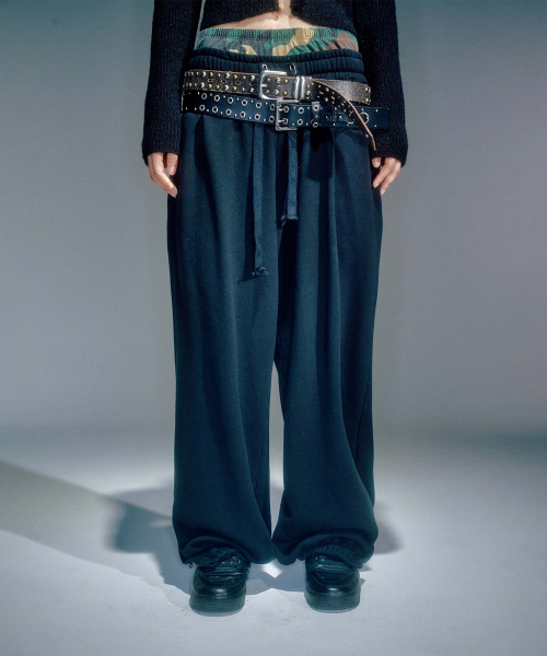 WOMEN WORKSHOP WASHING JOGGER PANTS BLACK