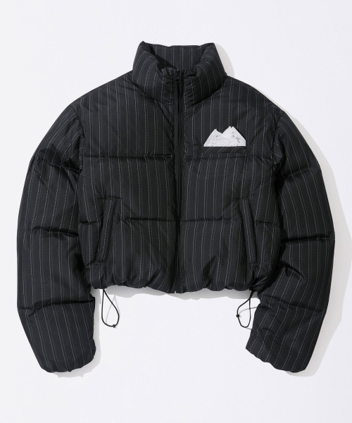 So Demure Cropped Puffer Down Faded чёрный