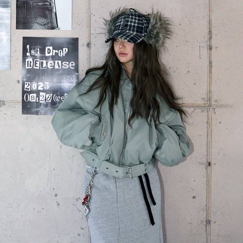 Бомбер PINCHED BLOUSON JACKET LIGHT KHAKI BR4WZ001