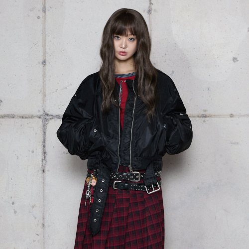 Куртка-бомбер PINCHED BLOUSON JACKET BLACK BR4WZ002