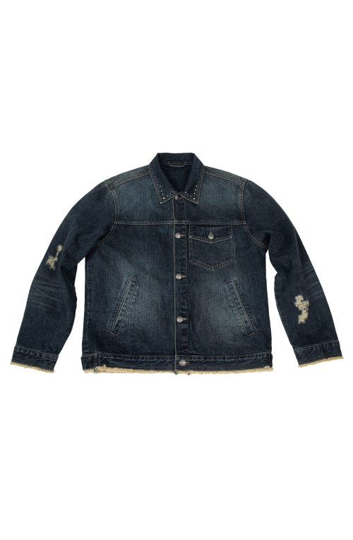 DAMAGED STUD DENIM куртка [INDIGO]