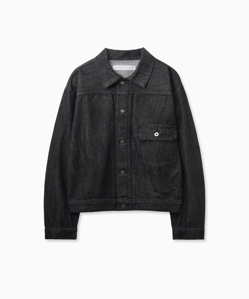 Washed Pocket Denim куртка (чёрный)