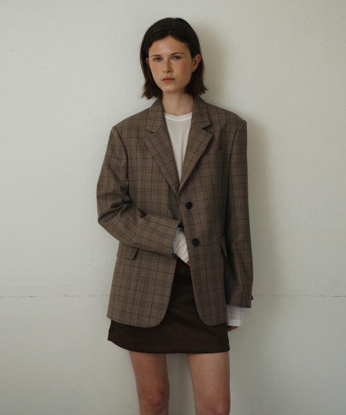 PREPPY CHECK шерстяной куртка бежевый