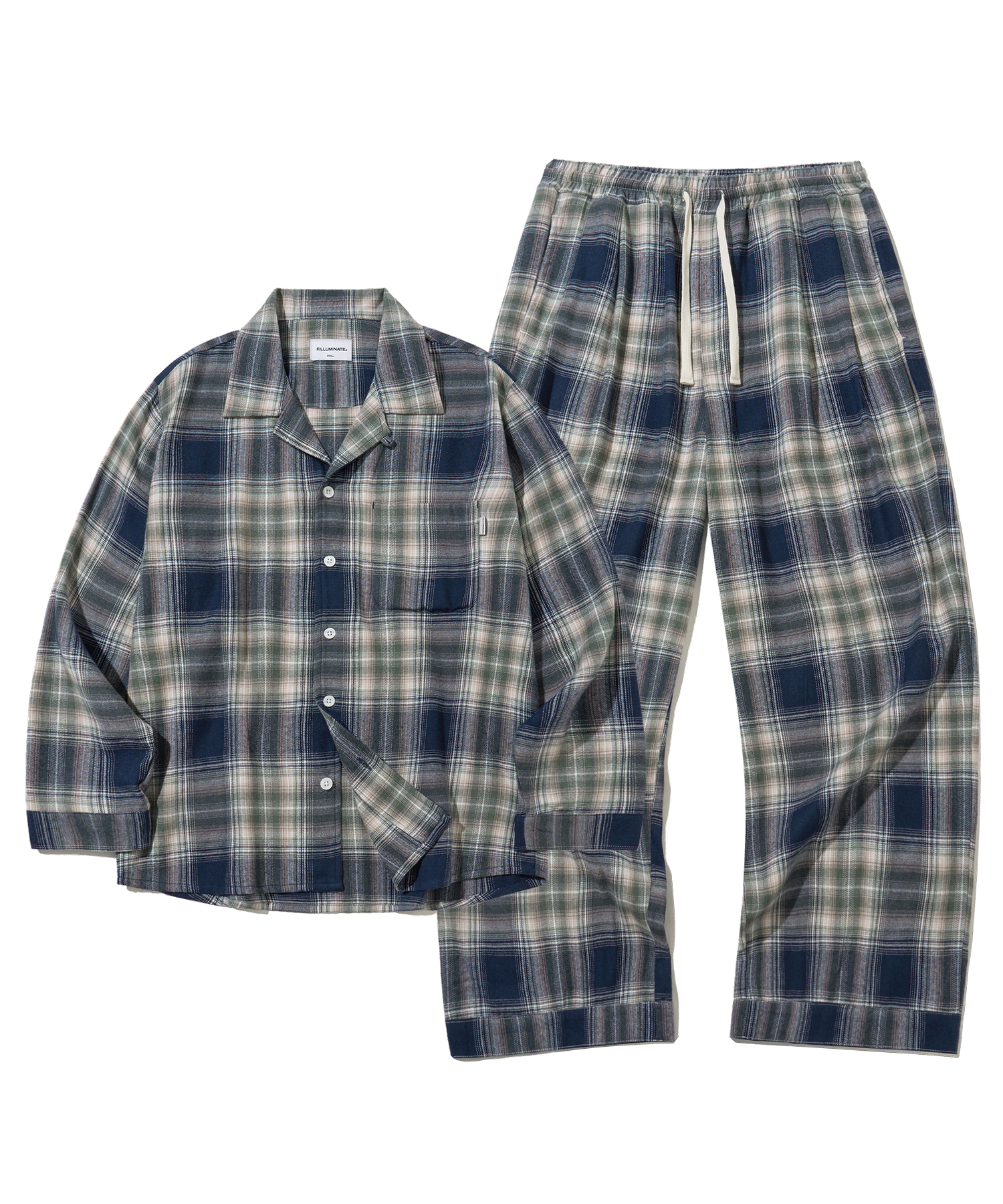 [SET]Cozy Check Pajama Set