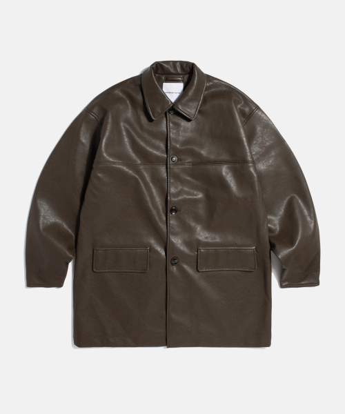 Car пальто (Faux Leather) Dark коричневый