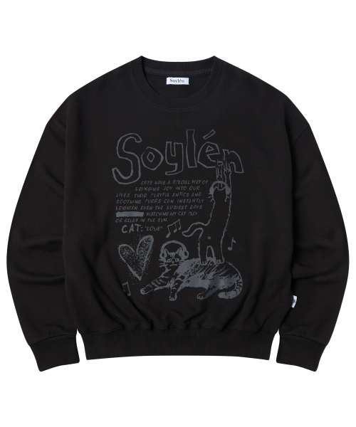 Свитшот Love Cats (Black)