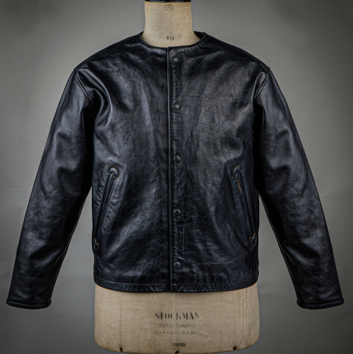 DV.LOT 716 Collarless Leather куртка -Washed-