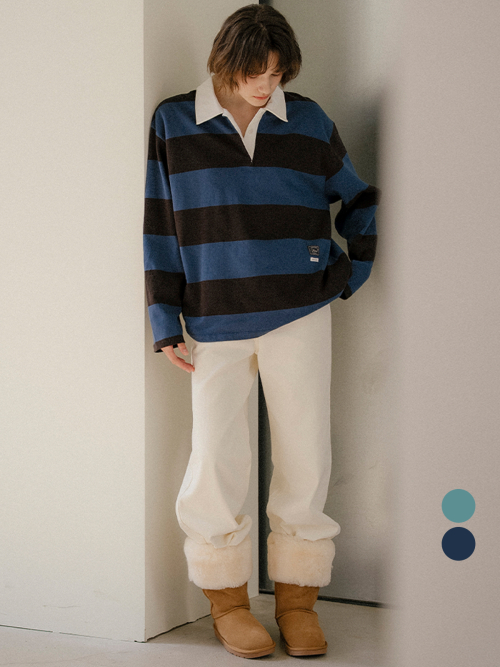 Color block pk collar t-рубашка [FRFA02LT02]_2color