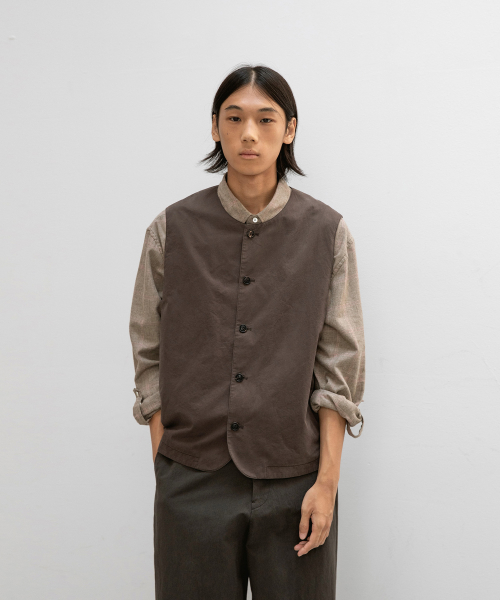 Bonjour Round Neck жилет (коричневый)