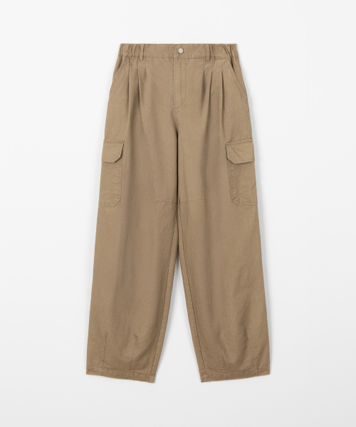 Pigment washed cargo брюки / бежевый