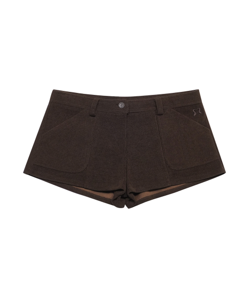 LOW CORDUROY SHORTS коричневый