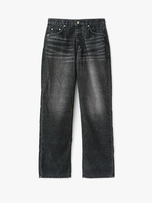 르마드() 코듀로이 워시드 데님 팬츠 - BLACK 상품 이미지