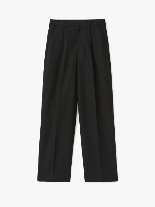 르마드() 울 와이드 핀턱 슬랙스 - BLACK 상품 이미지