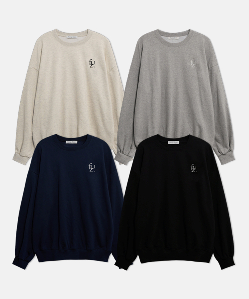 Базовый однотонный свитшот loose fit (4 цвета)