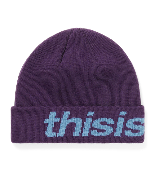 MUSINSA公式 | THISISNEVERTHAT HSP-Logo Big Cuff Beanie Navy