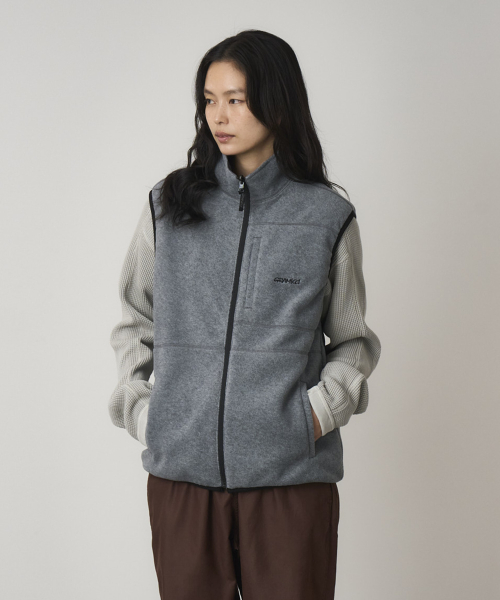 Двусторонний флисовый жилет Thermal Heather Grey
