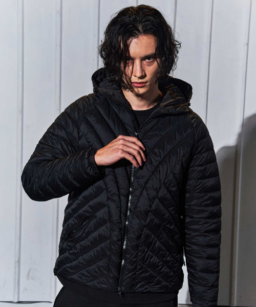 Легкая ретро-куртка с капюшоном Black GA5841 BK