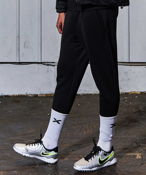 Укороченные спортивные брюки 9/10 на флисе Black GA5850 BK