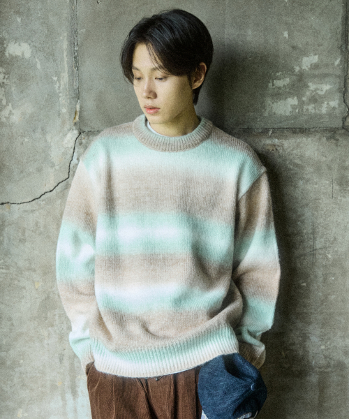 GRADATION PULLOVER SWEATER [MINT]
