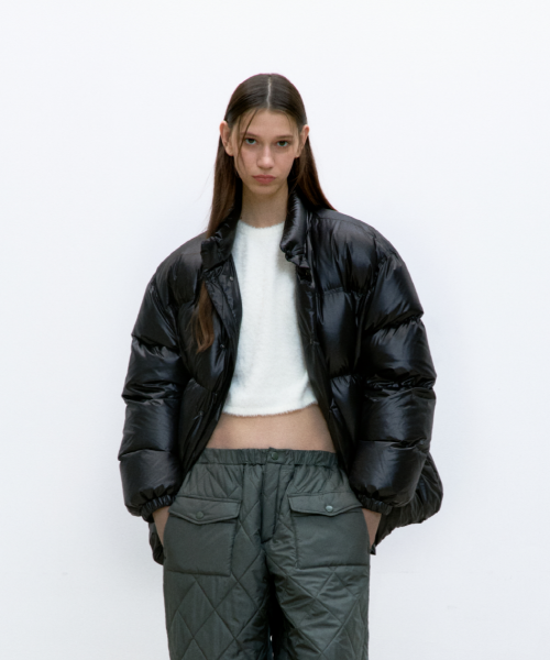 Пуховик оверсайз Lucent (BLACK)