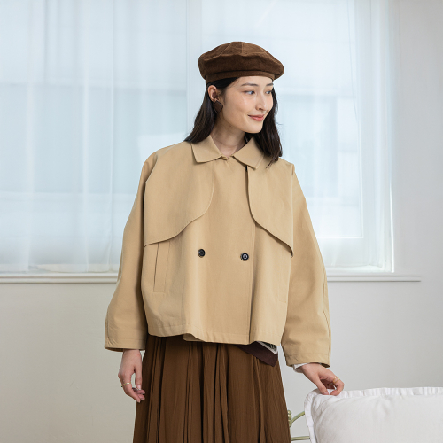 LS_Cape-style jacket_BEIGE