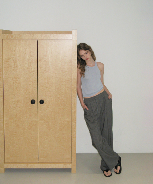 Oil Stripe pants - Charcoal
