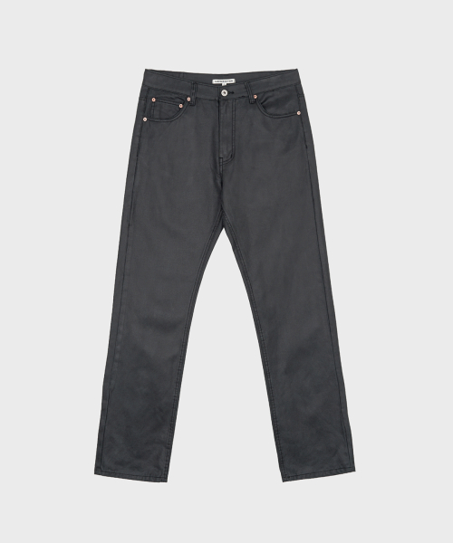 FAUX LEATHER PANTS BLACK