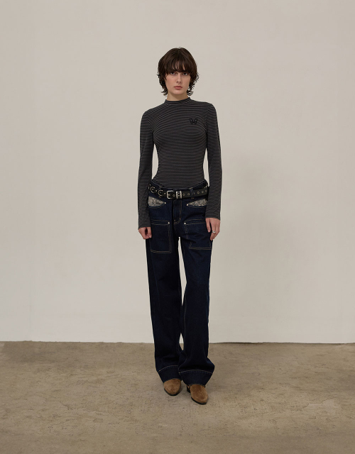 [MMW] DETAILED POCKET DENIM PANTS (INDIGO)