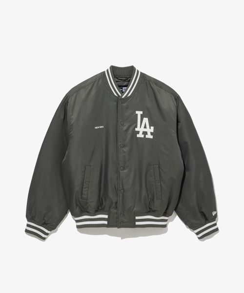 Нейлоновый бомбер MLB LA Dodgers Grey