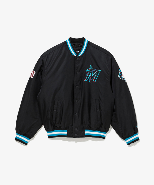 MLB куртка Miami Marlins Authentic Stadium Black