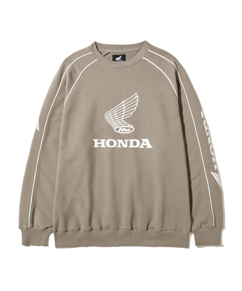 Classic Wing Logo Sweat Shirt Brown