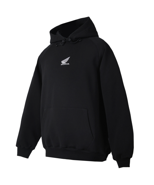 H-Tech Wing Logo String Hoodie Black