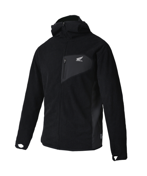 H-Tech Grid Fleece Ventilation Hoodie Zip-Up