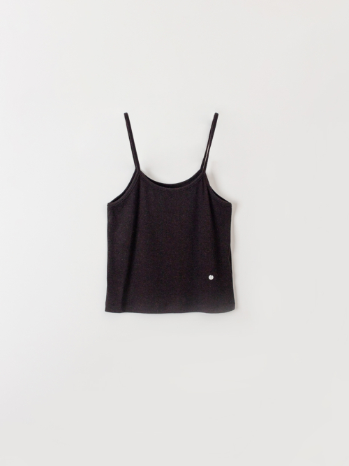 Angora sleeveless (Black)