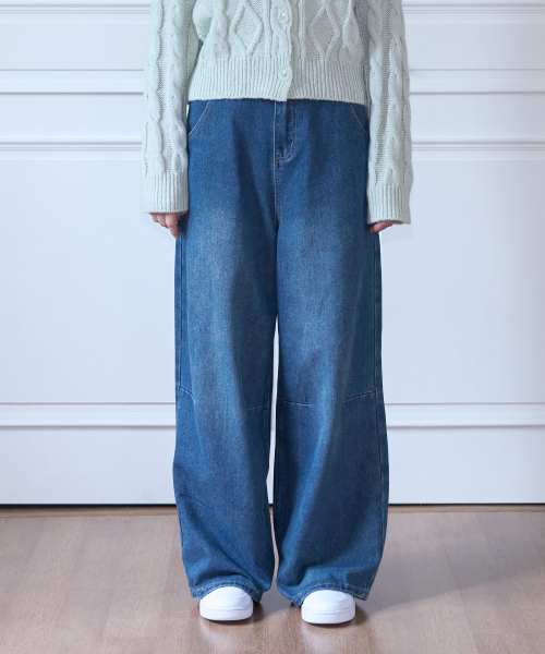 Back Band Wide Denim (deep blue)