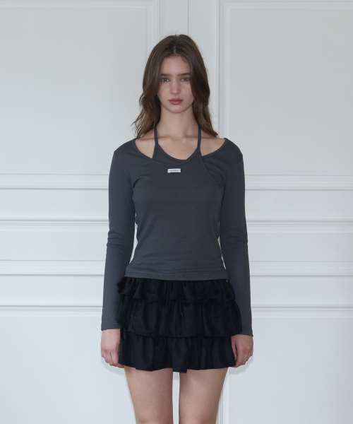 Selly Layerd Long Sleeve (dark gray)