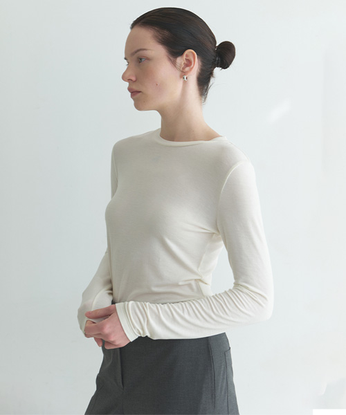 Back-Detail Slit T Shirt NEW6XE808